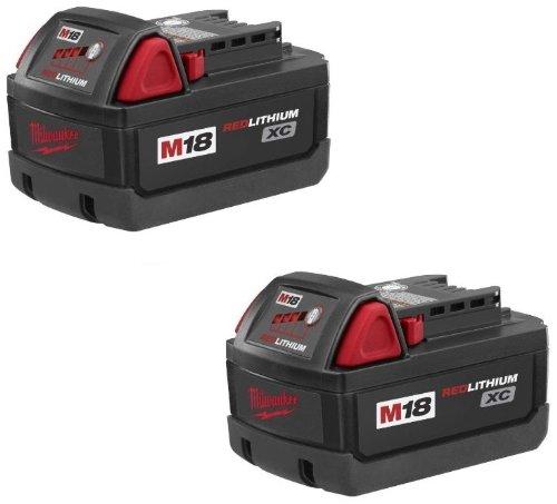 Milwaukee 48-11-1828 M18 XC RED LITHIUM 18-Volt Lithium-ion Cordless Tool Battery ( 2 pack )