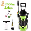 Homdox 3500 PSI Power Washer Electric Pressure Washer 2.6 GPM 1800W Electric Power Washer Cleaner with Hose Reel and 4 Nozzles