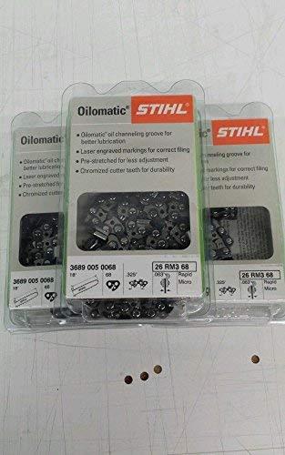 Stihl 26RM3-68 (3 Pack) Oilomatic Rapid Micro Chainsaw Chain 18