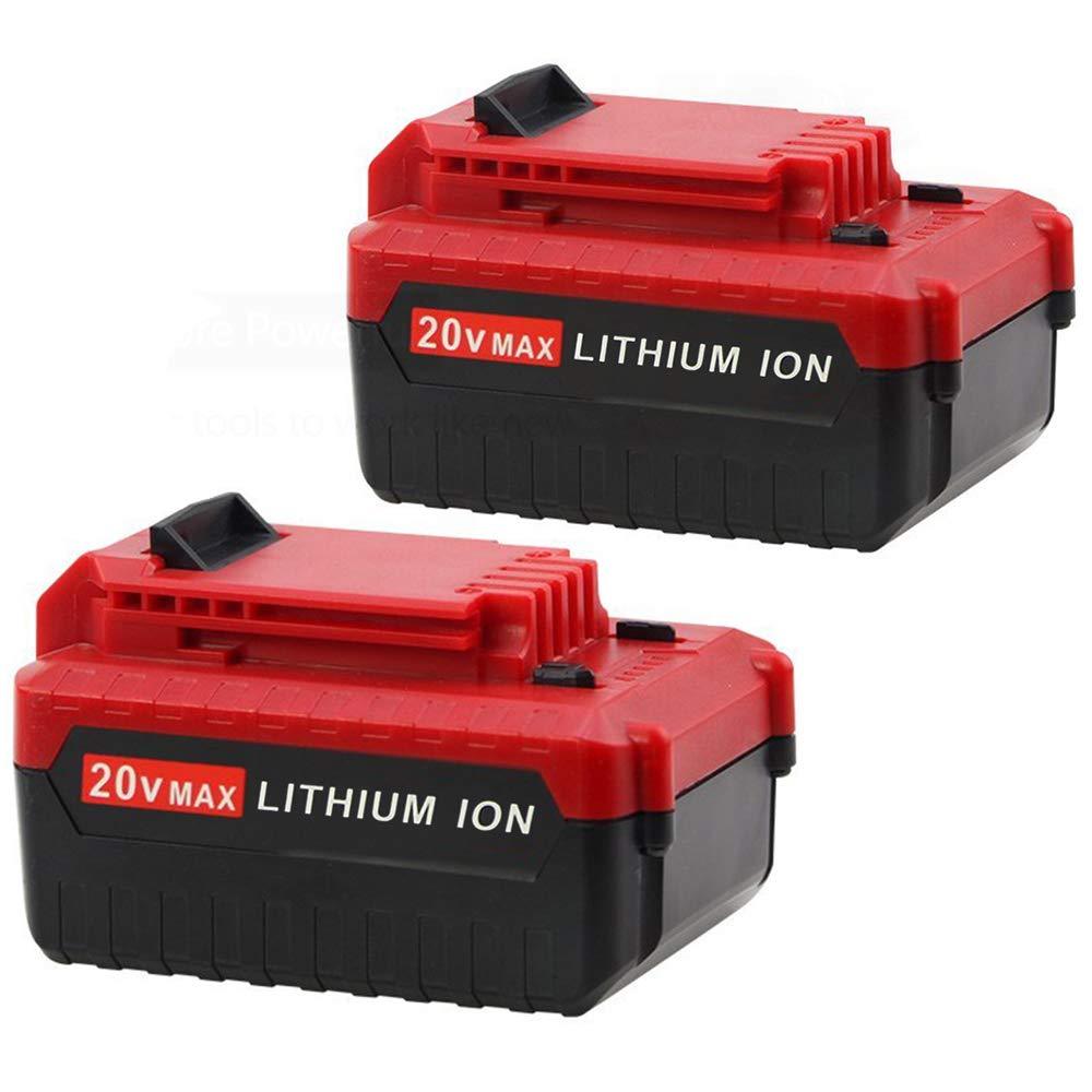 [Upgraded to 6000mAh] Replacement for Porter Cable 20V Battery 6.0Ah Max Lithium PCC680L PCC682L PCC685L Cordless Tools 2-Pack