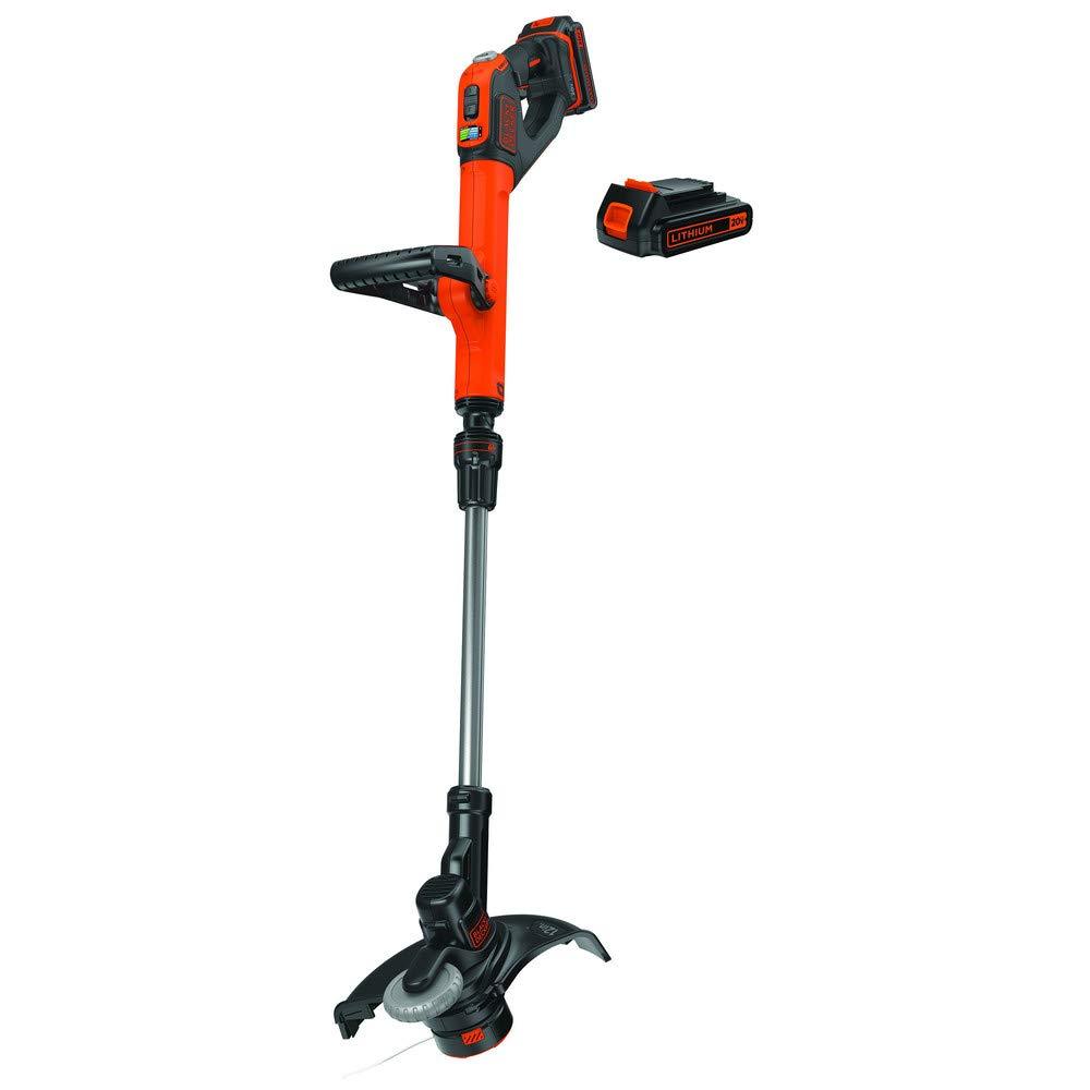 Black & Decker LSTE525R 20V MAX 1.5 Ah Cordless Lithium-Ion EASYFEED 2-Speed 12 in. String Trimmer/Edger Kit (Renewed)