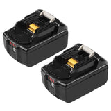 2 Pack BL1830B 3.0Ah Lithium Replacement for Makita 18V Battery with LED Indicator for Makita BL1850 BL1860 BL1840 BL1830 BL1815 BL1820 LXT400 Cordless Power Tools