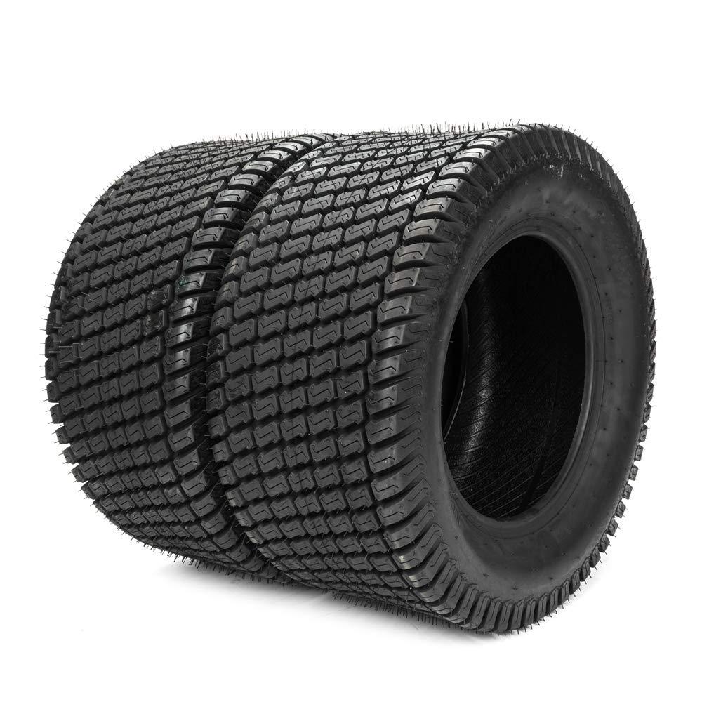 TRIBLE SIX 2pcs 20x10-8 Lawn Mower Cart Turf Tires 20x10.00-8 4 Ply 20/10-8,4PR Tubeless Lawn Mower Cart Turf Tires