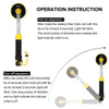 KKmoon Metal Detector, 98ft Waterproof Handheld Pinpointer, Pulse Induction Metal Detector, Precise Direction PI Technology Underwater Finding Treasure, Gold Unearthing Tool, with LED Light