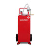 Arksen 30 Gallon Portable Fuel Transfer Gas Can Caddy Storage Gasoline Tank Heavy Duty 30-Gallons Capacity- Red