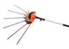 GARCARE 4.8-Amp Multi-Angle Corded Pole Hedge Trimmer with 20-Inch Laser Blade, Blade Cover Included