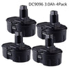 4Pack 18V 3600mAh DC9096 Replacement Battery for Dewalt 18V XRP Battery DC9099 DC9096 DC9098 DW9099 DW9096 DW9098 Cordless Drill Battery