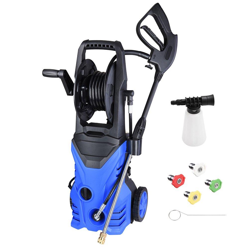 Yescom 2030PSI 1.8GPM Electric Power Pressure Washer with 4 Nozzles Detergent Tank Hose Reel