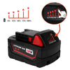 2-Pack 18V 6.0Ah Battery for Milwaukee 18V 6.0Ah Li-Ion Power Tools 48-11-1820 48-11-1850 48-11-1828 48-11-1815