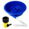 Blue Bowl Concentrator Kit with Pump, Leg Levelers, Vial - Gold Mining Equipment