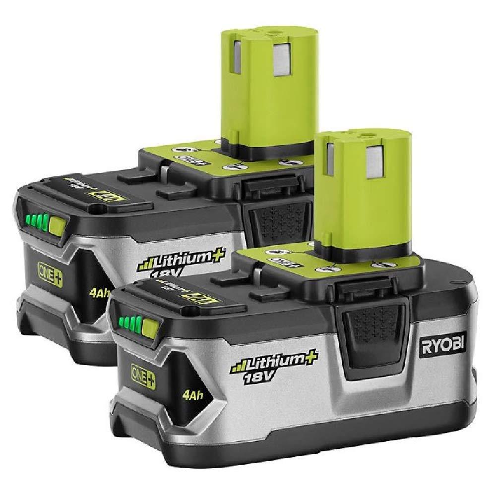 RYOBI P129 18V ONE+ High Capacity 4.0 Ah Battery (2-Pack)