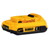 DEWALT 20V MAX Battery, Compact 2.0Ah Double Pack (DCB203-2), Yellow