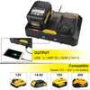 Powilling DCB102BP Replacement Charger for DEWALT DCB102BP 20-volt MAX Jobsite Charging Station