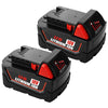 2Pack 18V 4.0Ah Battery for Milwaukee 18volt Lithium Battery 48-11-1820 48-11-1840 48-11-1850 48-11-1828 48-11-1815 Cordless Power Tools