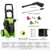 Homdox 3000 PSI Electric Pressure Washer 1800W High Pressure Power Washer Machine with Power Hose Gun Turbo Wand 5 Interchangeable Nozzles