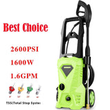 Homdox Power Washer 2600 PSI Electric Pressure Washer 1.6 GPM High Pressure Washer with 4 Nozzles for Car, Garden, Patio