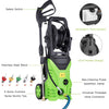 Homdox Electric High Pressure Washer 3000PSI 1.8GPM Power Pressure Washer Machine 1800W with Power Hose Gun Turbo Wand,5 Interchangeable Nozzles and Rolling Wheels