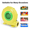 Costzon Air Blower, Pump Fan Commercial Inflatable Bouncer Blower, Perfect for Inflatable Bounce House, Jumper, Bouncy Castle (480 Watt 0.64HP) Yellow