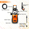 LINLUX Electric Pressure Washer, 2100 PSI 1.80 GPM, Professional Power Washer Cleaner with Adjustable Spray Nozzle, Extra Turbo Nozzle, Onboard Detergent Tank, Cleaning Brush