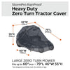 Classic Accessories StormPro RainProof Heavy Duty Zero Turn Mower Cover, Large