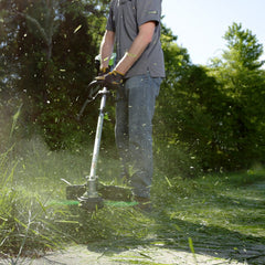 Greenworks GST80321Pro 80V 16-Inch Cordless String Trimmer (Attachment Capable), Green, 2Ah Battery Included