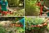 GARCARE 4.8A Multi-Angle Corded 2 in 1 Pole and Portable Hedge Trimmer with 20 Inch Laser Blade